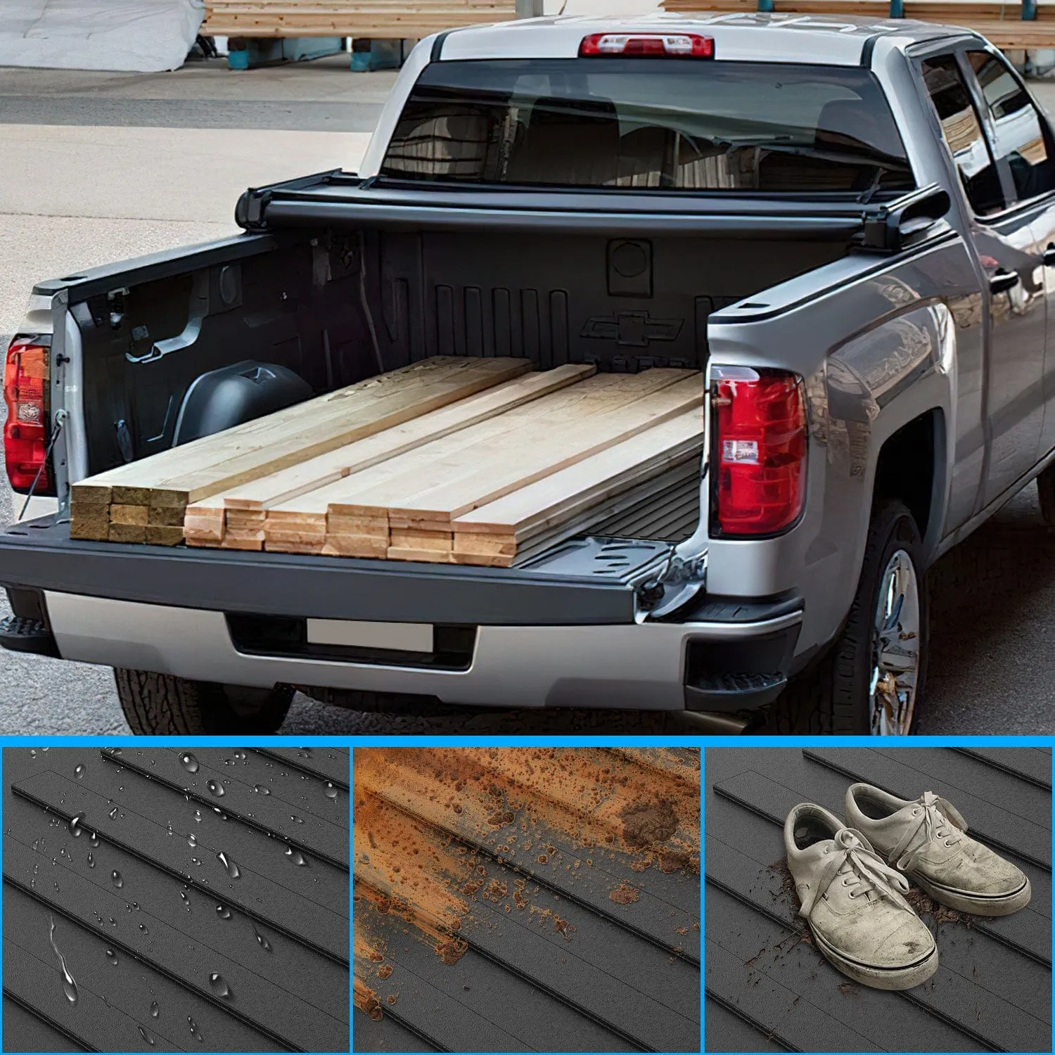 5.5ft Rubber Short Bed For Dodge Ram 2009-2018 1500/2500 3500