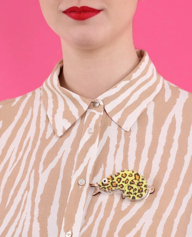Animal-tastic inserts for chameleon BROOCH
