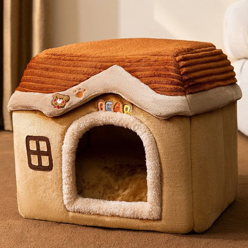 Autumn And Winter Closed Warm Cat Bed Kennel Pet Supplies