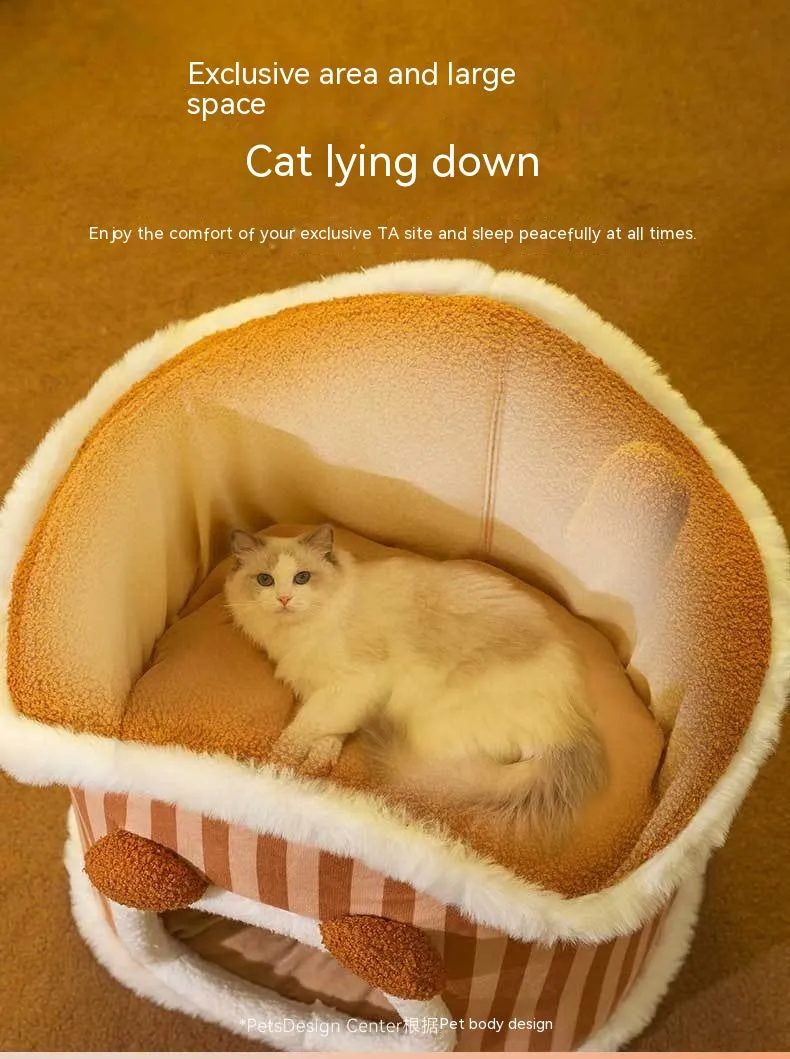 Autumn And Winter Closed Warm Cat Bed Kennel Pet Supplies