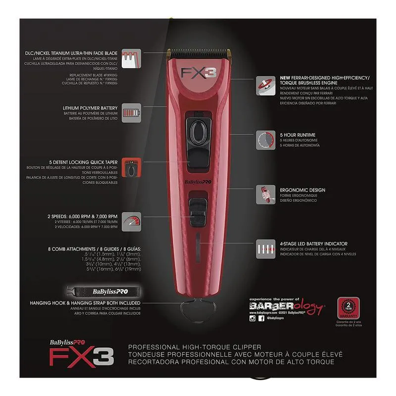 BaBylissPro FXX3 Clipper