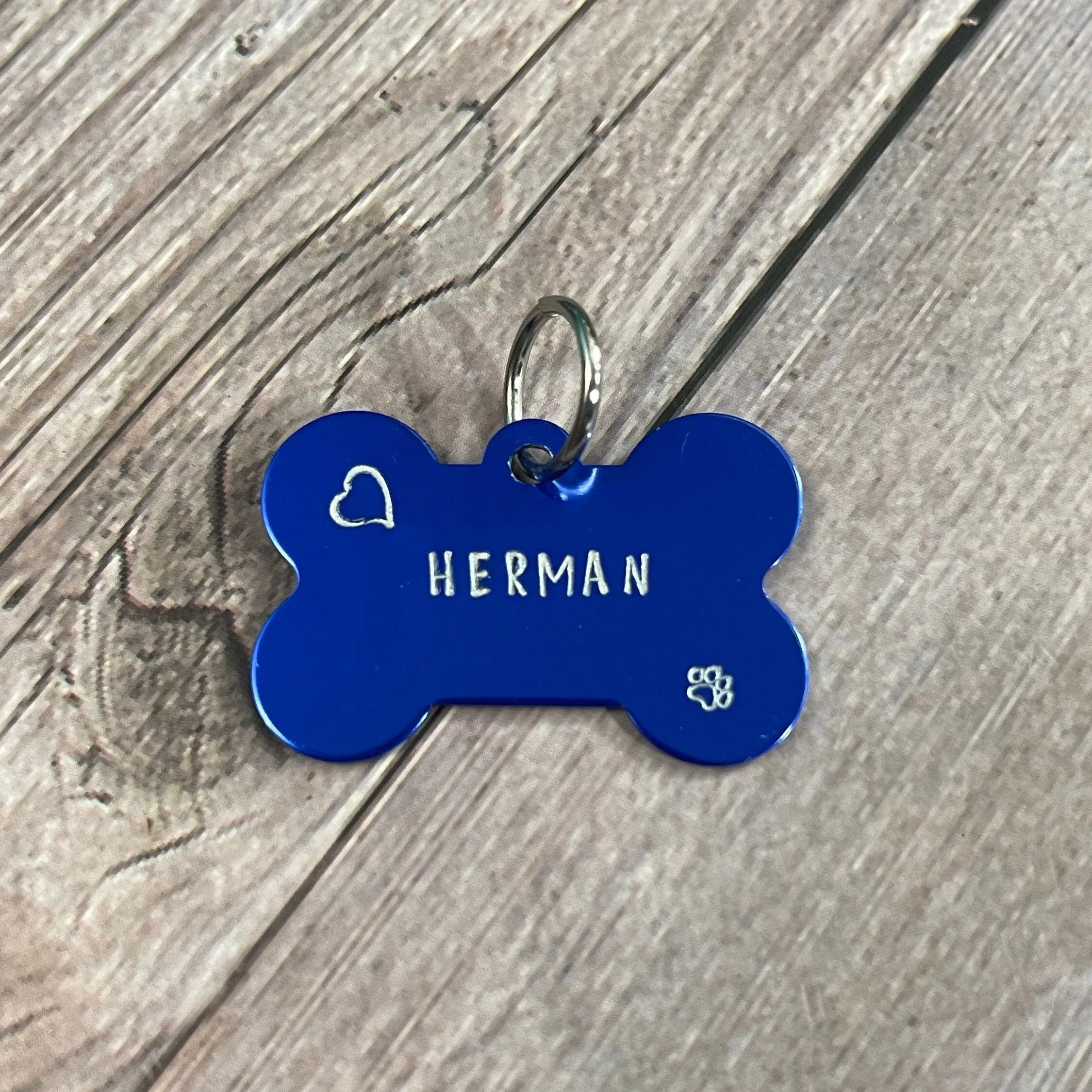 BLUE PET ID TAG