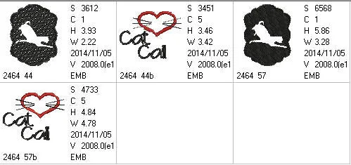 Cats Silhouette Combo