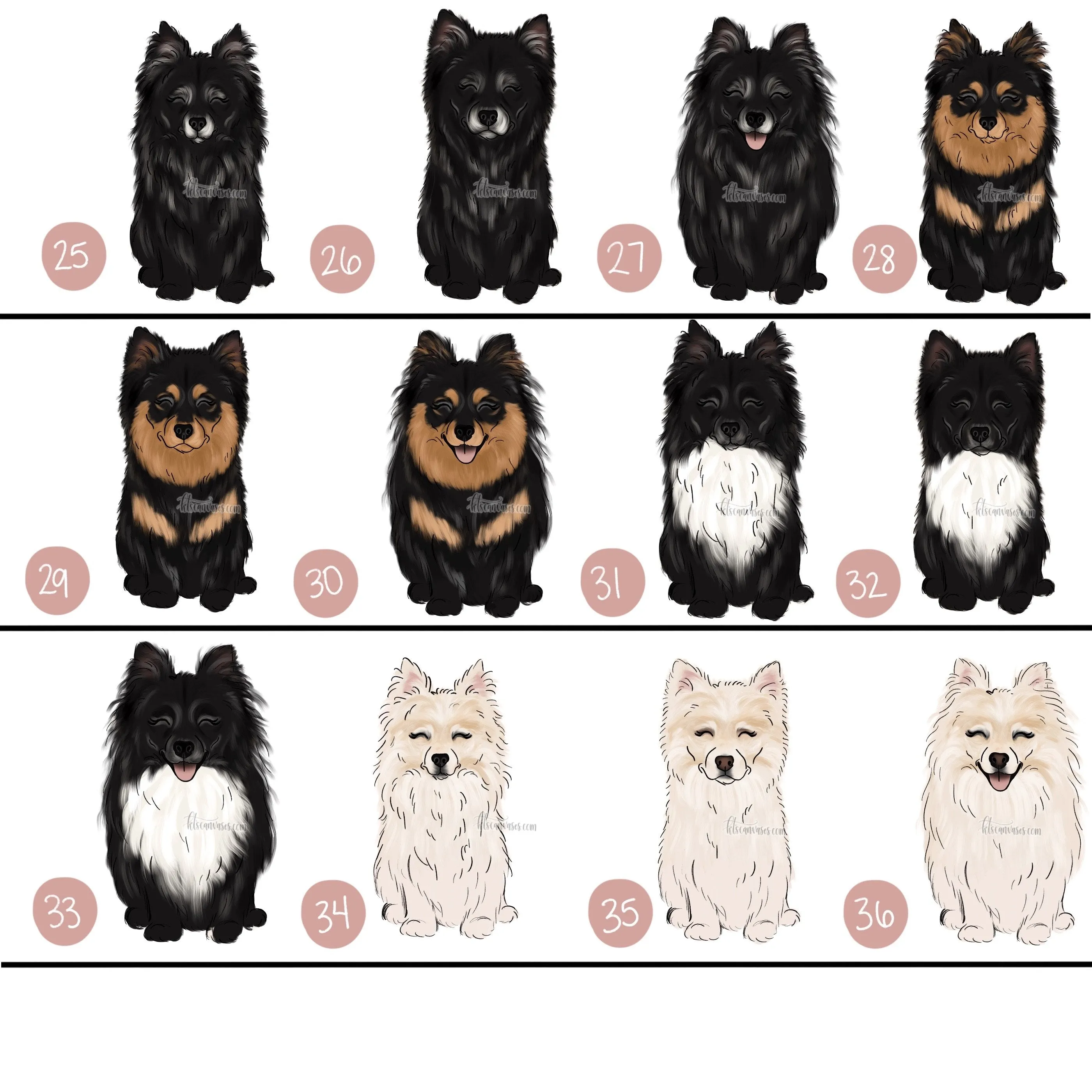 Choose Your POMERANIAN Art Print