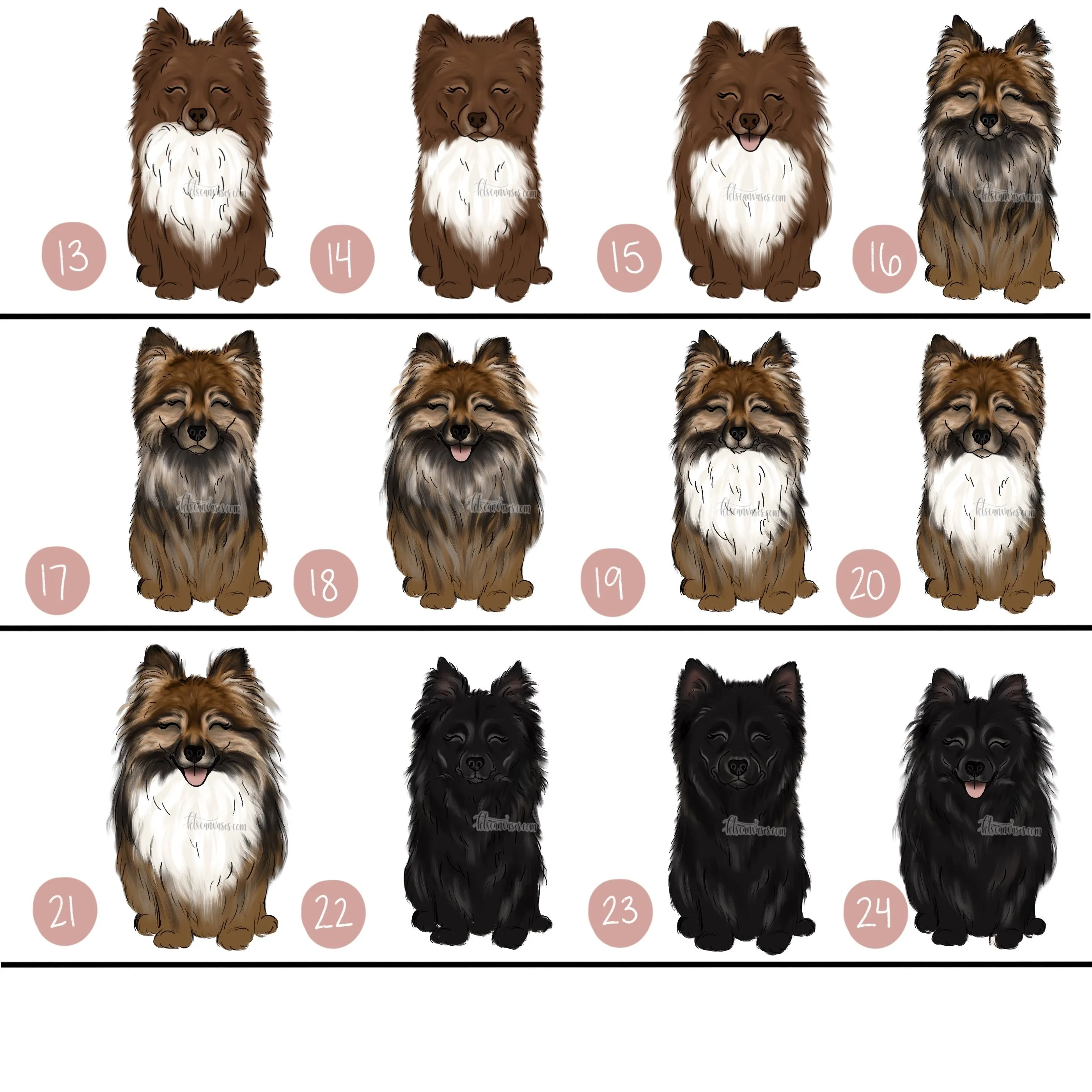 Choose Your POMERANIAN Art Print