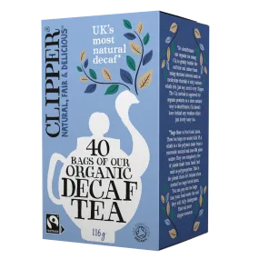Clipper Organic Decaf Tea 40 Unbleached Bags