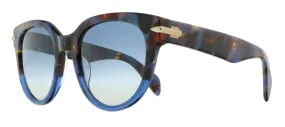 Damaged/Store Return Rag And Bone RNB1003/S I4 0JBW Blue Havana  Sunglasses