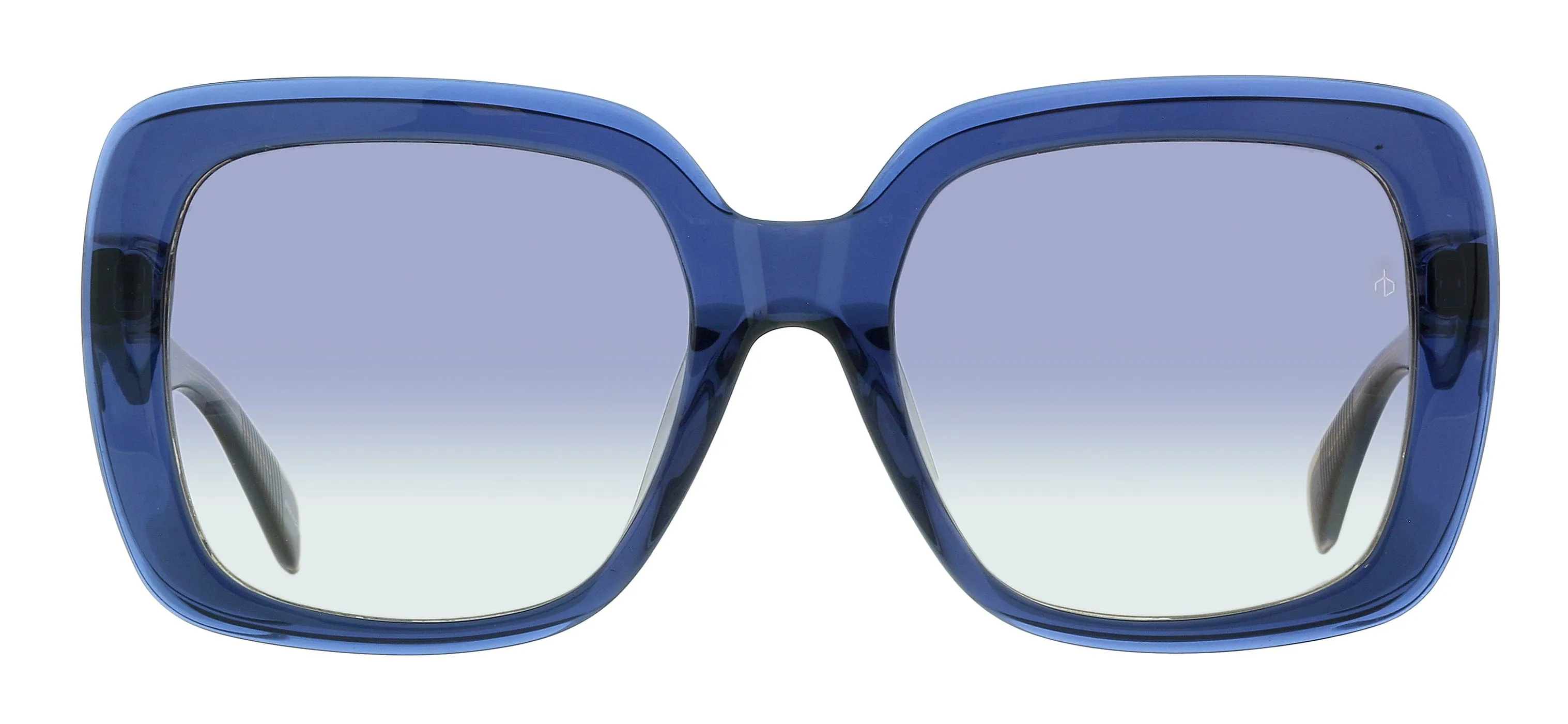 Damaged/Store Return Rag And Bone RNB1033/G/S FF 0YRQ Blue Beige Sunglasses