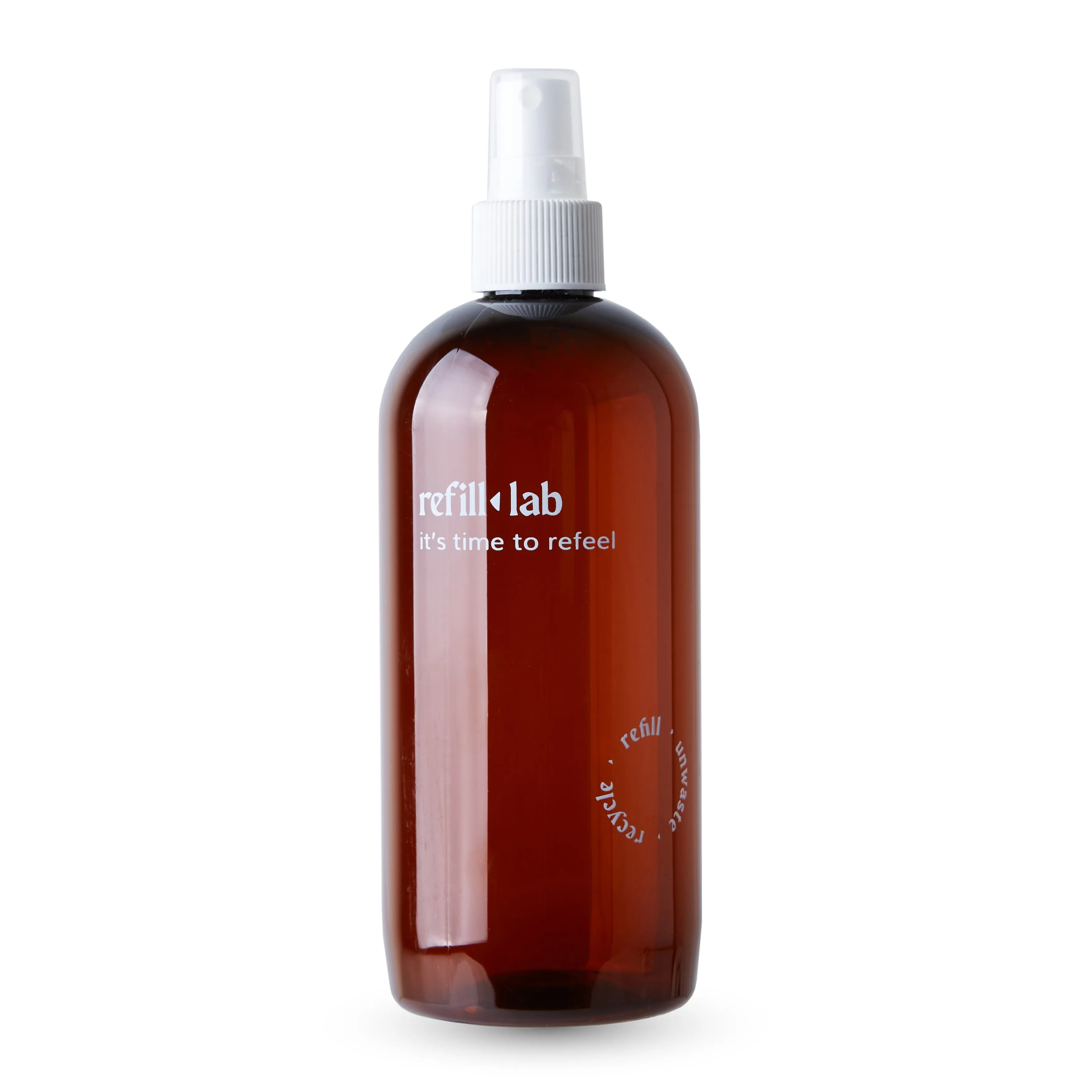 Envase PET ambar con válvula cremera 300ml
