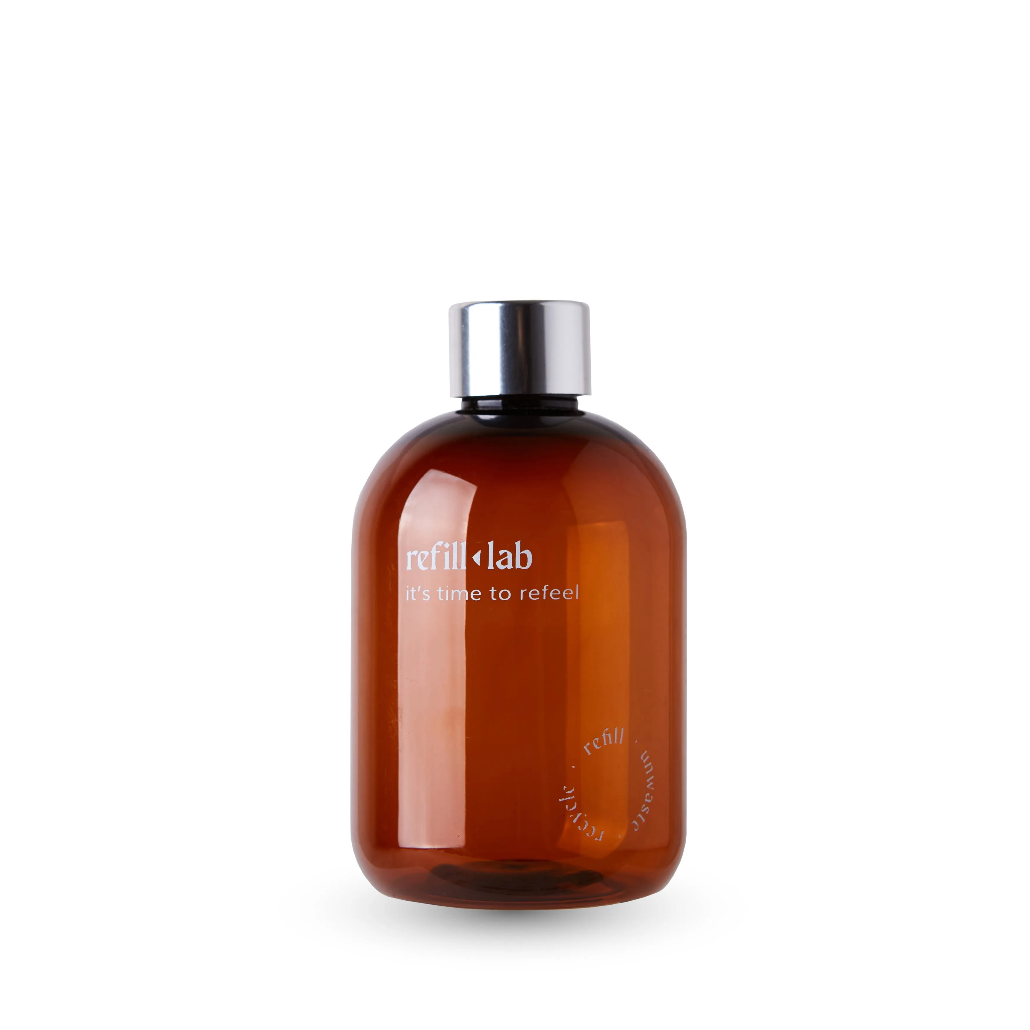 Envase PET ambar con válvula cremera 300ml
