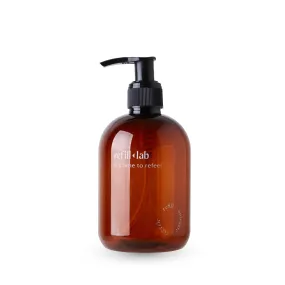 Envase PET ambar con válvula cremera 300ml