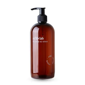 Envase PET ambar con válvula cremera 500ml