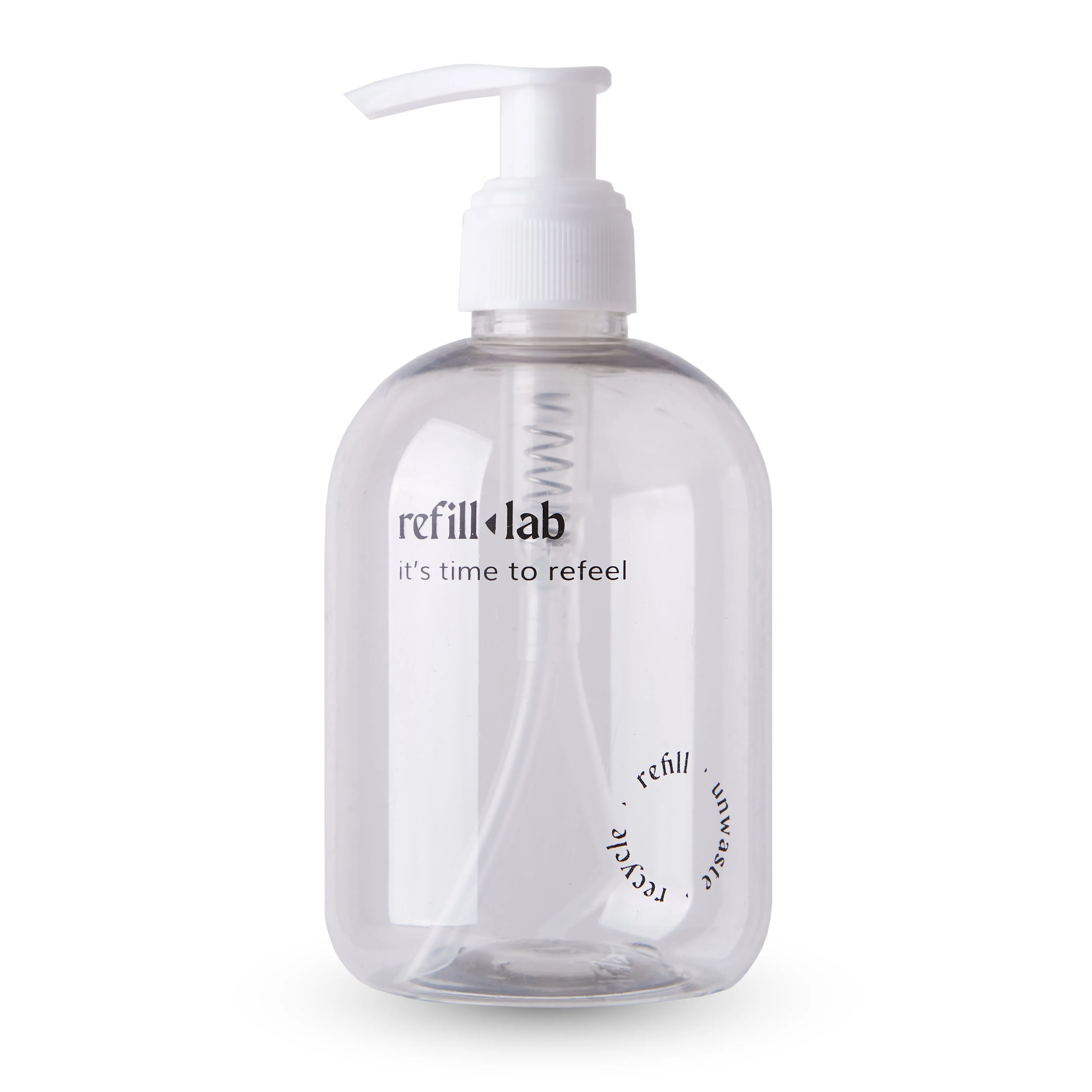 Envase PET cristal con válvula cremera 300ml