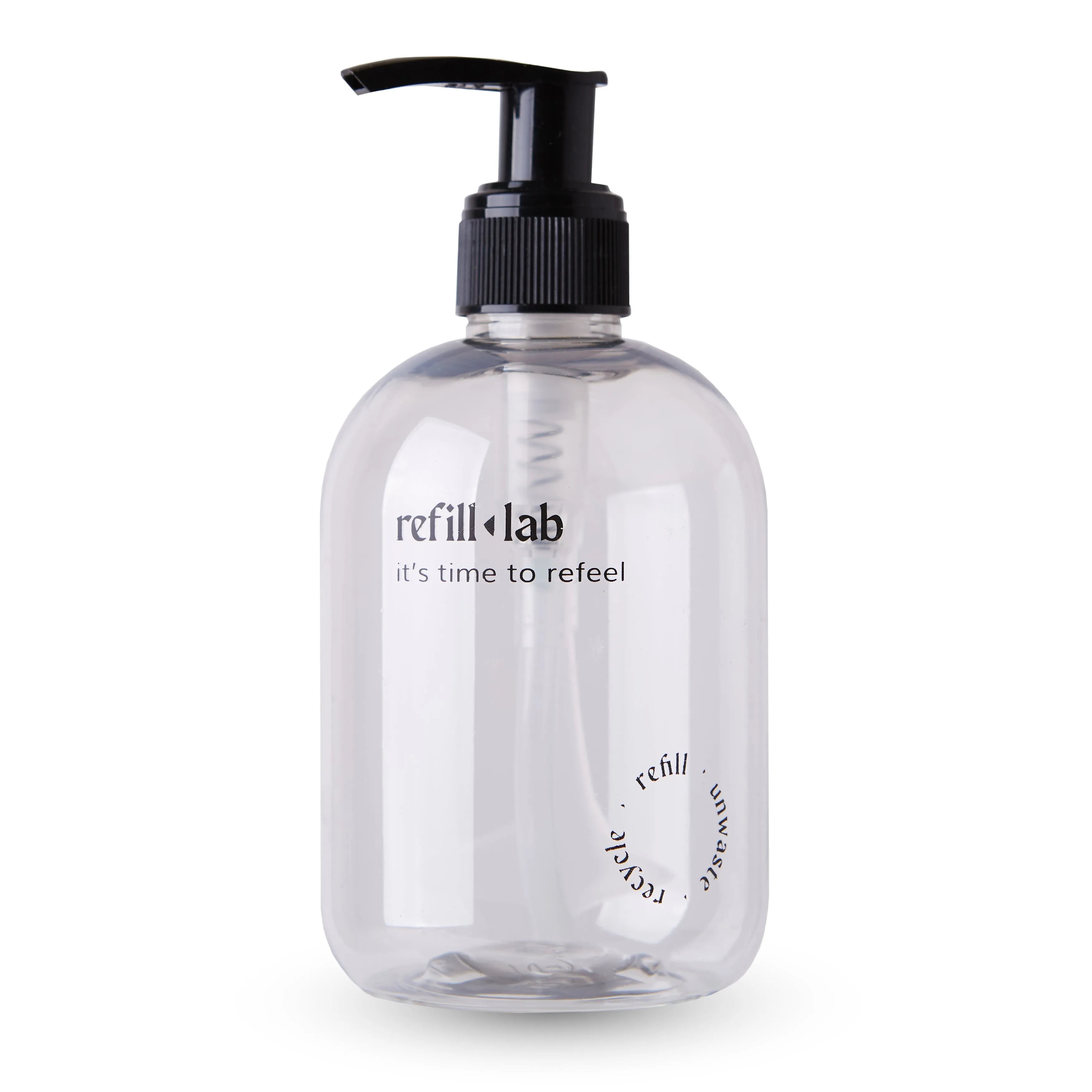 Envase PET cristal con válvula cremera 300ml