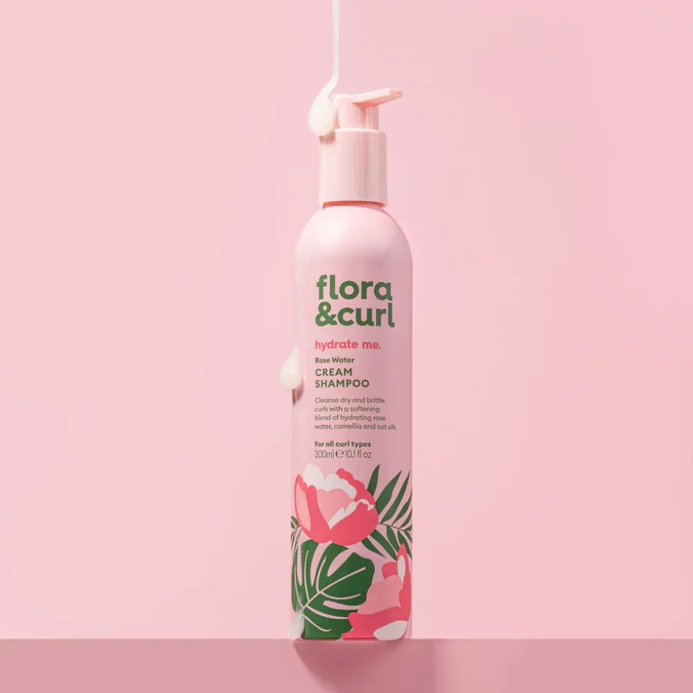 Flora and Curl Rose Water & Honey Cream Shampoo