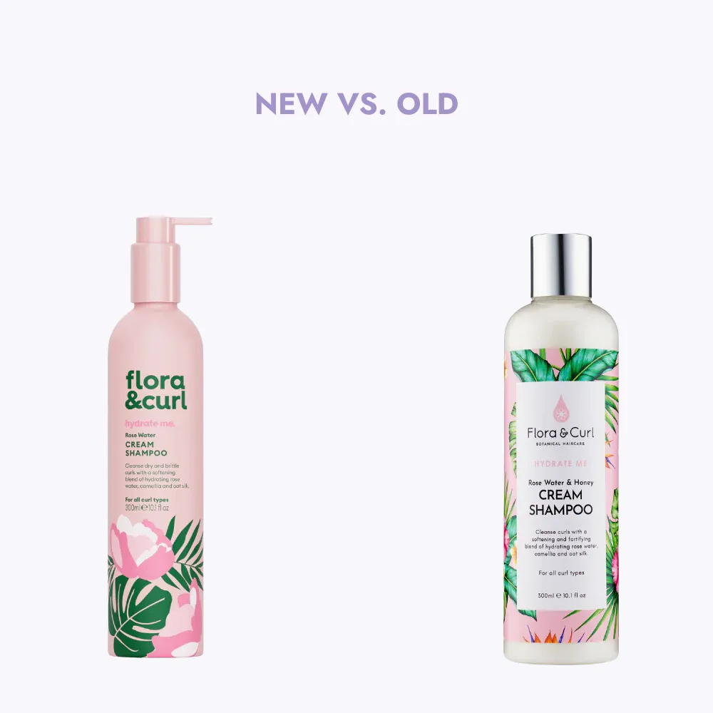 Flora and Curl Rose Water & Honey Cream Shampoo