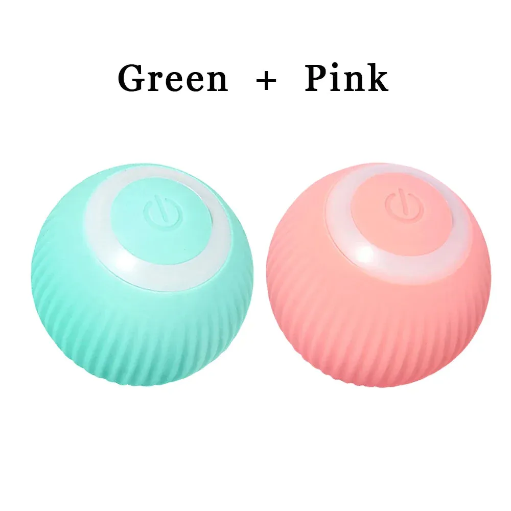 Interactive Cat Toys Ball, Automatic 360° Self-Rotating Rolling Ball USB Accessories Cats Pet Exercise Chase Toy Ball for Kitten