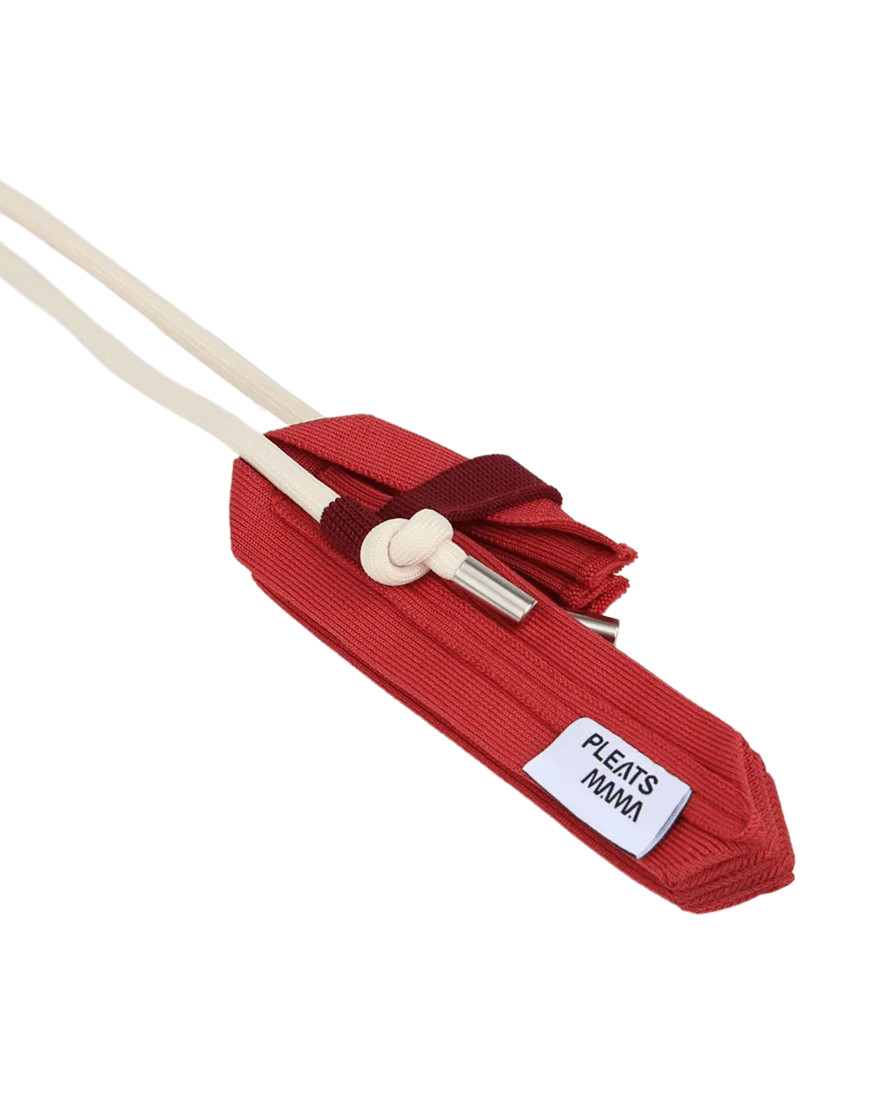 Knit Pleated Phone Bag made from Recycled Ocean Plastic - Flamingo