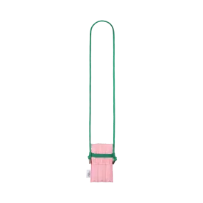 Knit Pleated Phone Bag made from Recycled Ocean Plastic - Pink