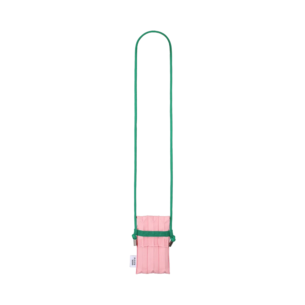 Knit Pleated Phone Bag made from Recycled Ocean Plastic - Pink