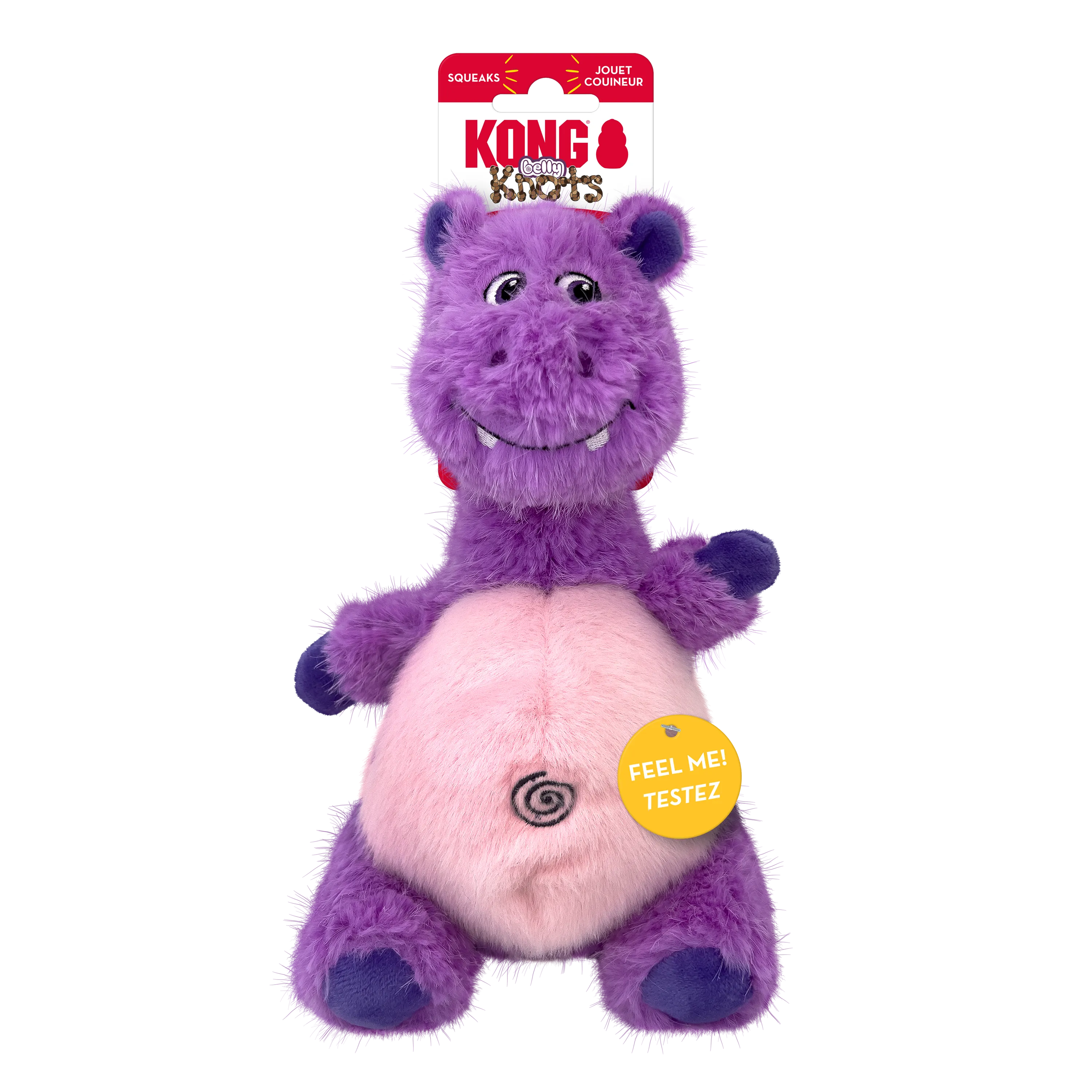 KONG Knots Belly Hippo Dog Toy