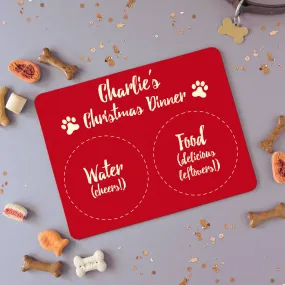 Personalised Christmas Placemat For Small Pets