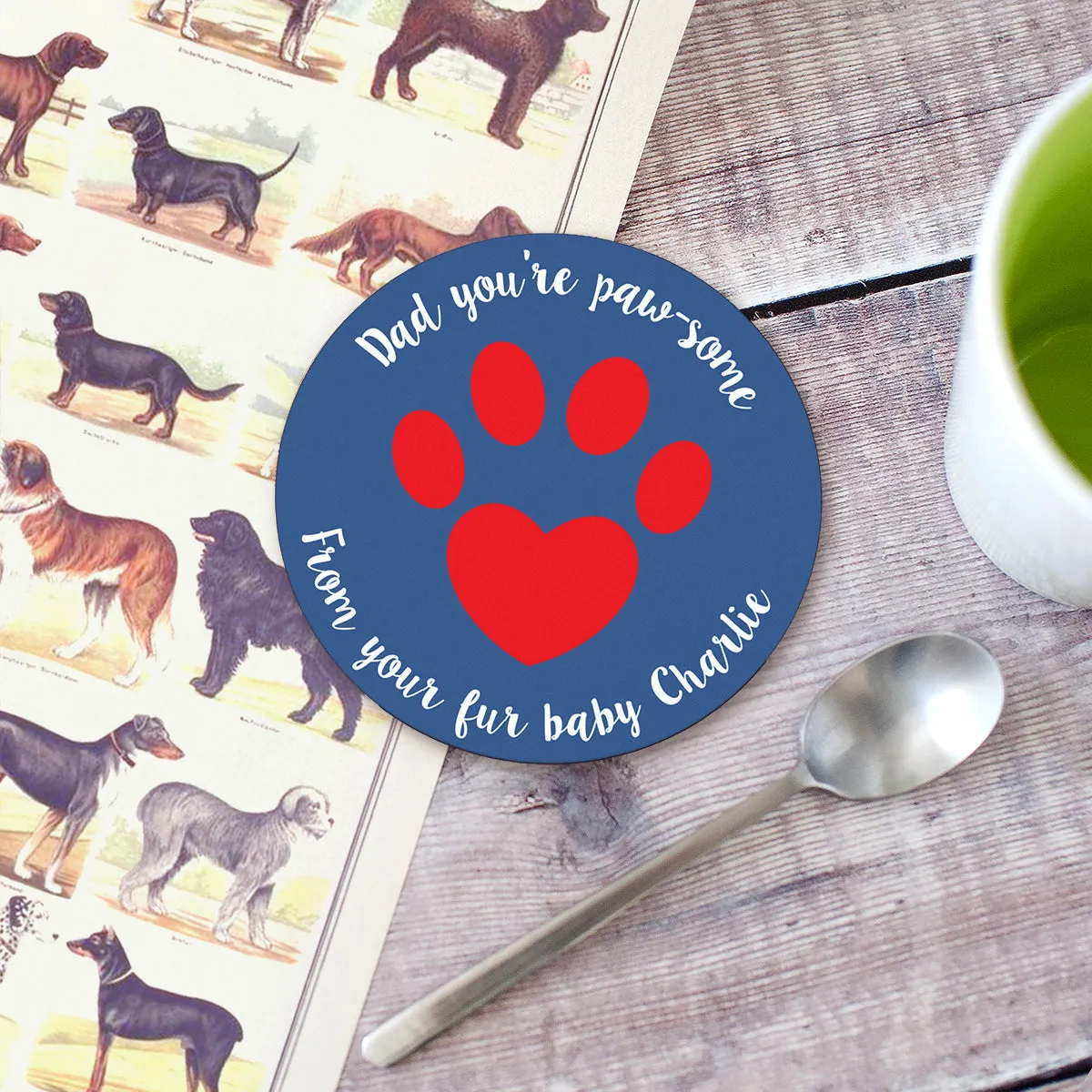Personalised Pet Dad Animal Lover Keyring