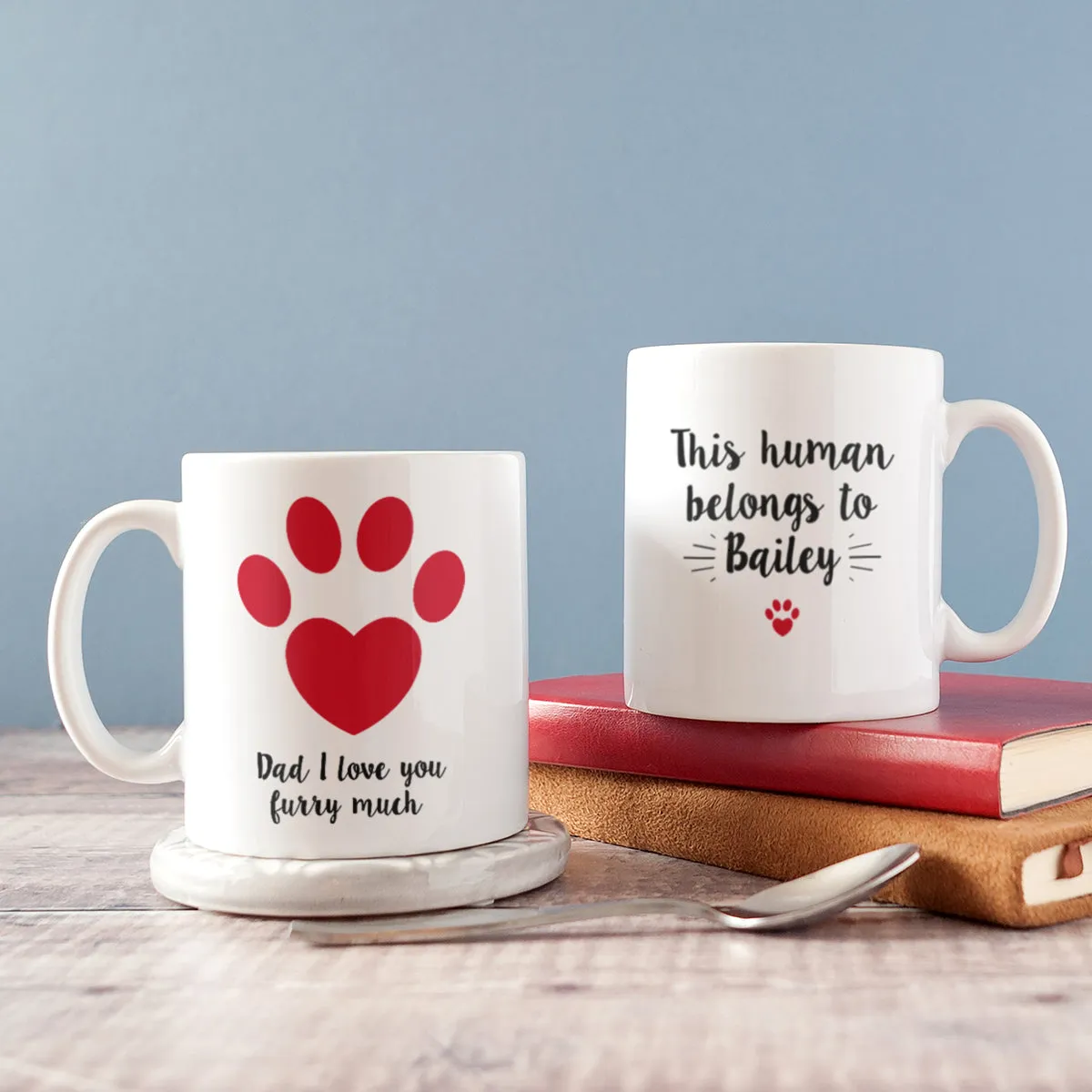 Personalised Pet Dad Animal Lover Keyring