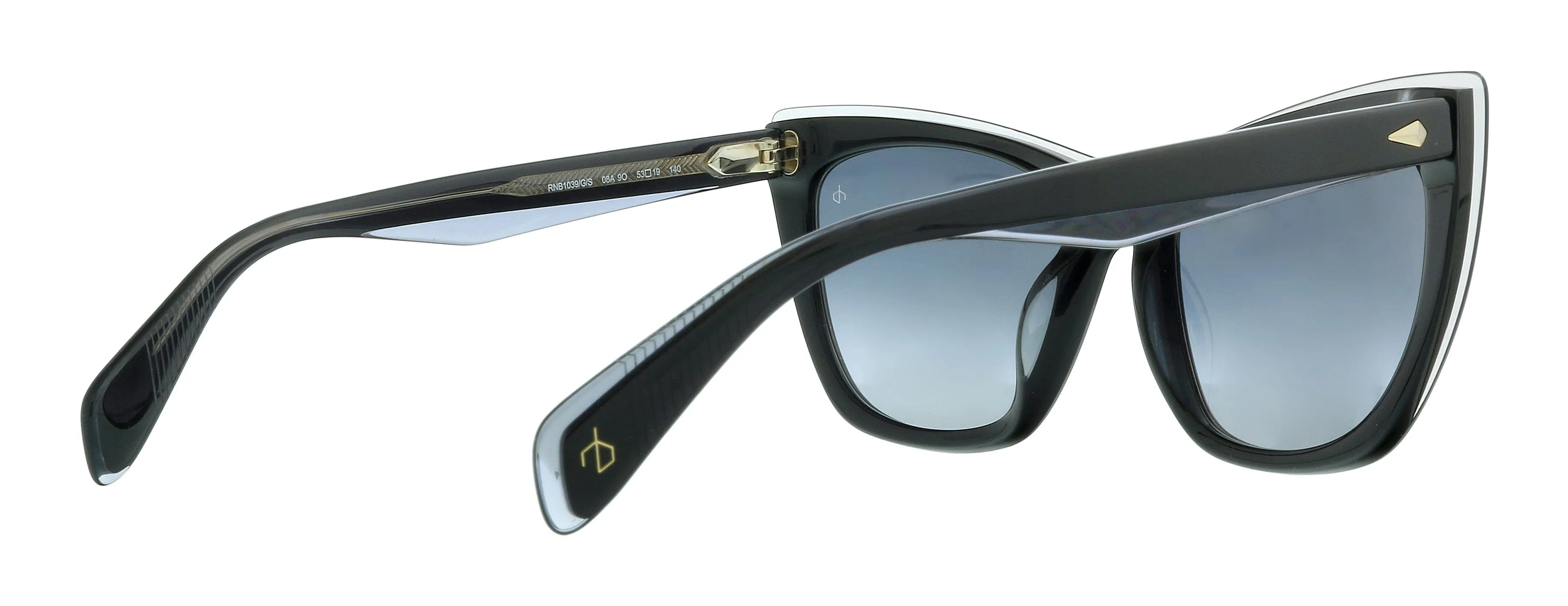 Rag & Bone RNB1039/G/S 9O 008A Black Grey  Sunglasses