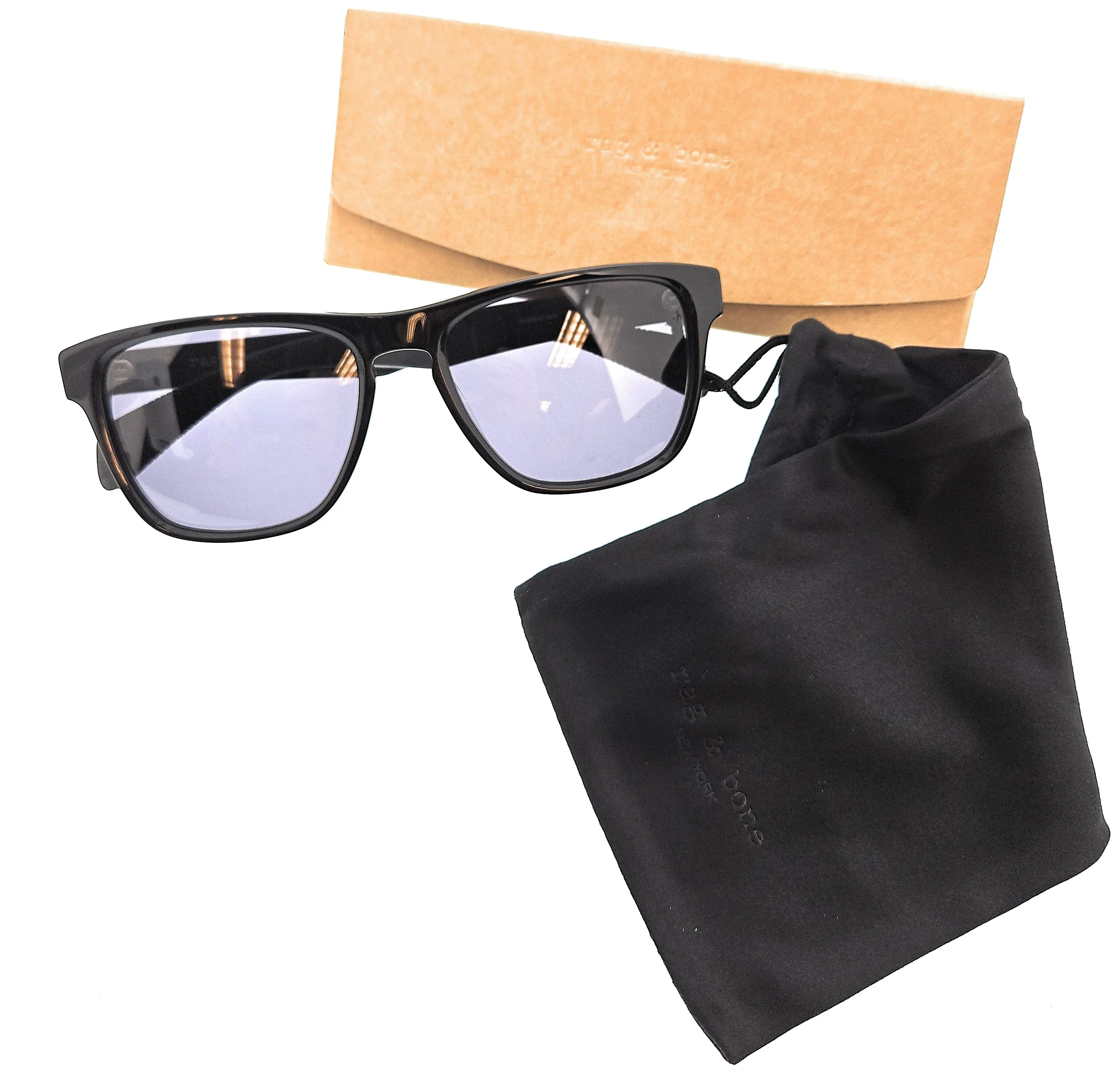 Rag & Bone RNB5031/G/S 807 807 Black Square Sunglasses