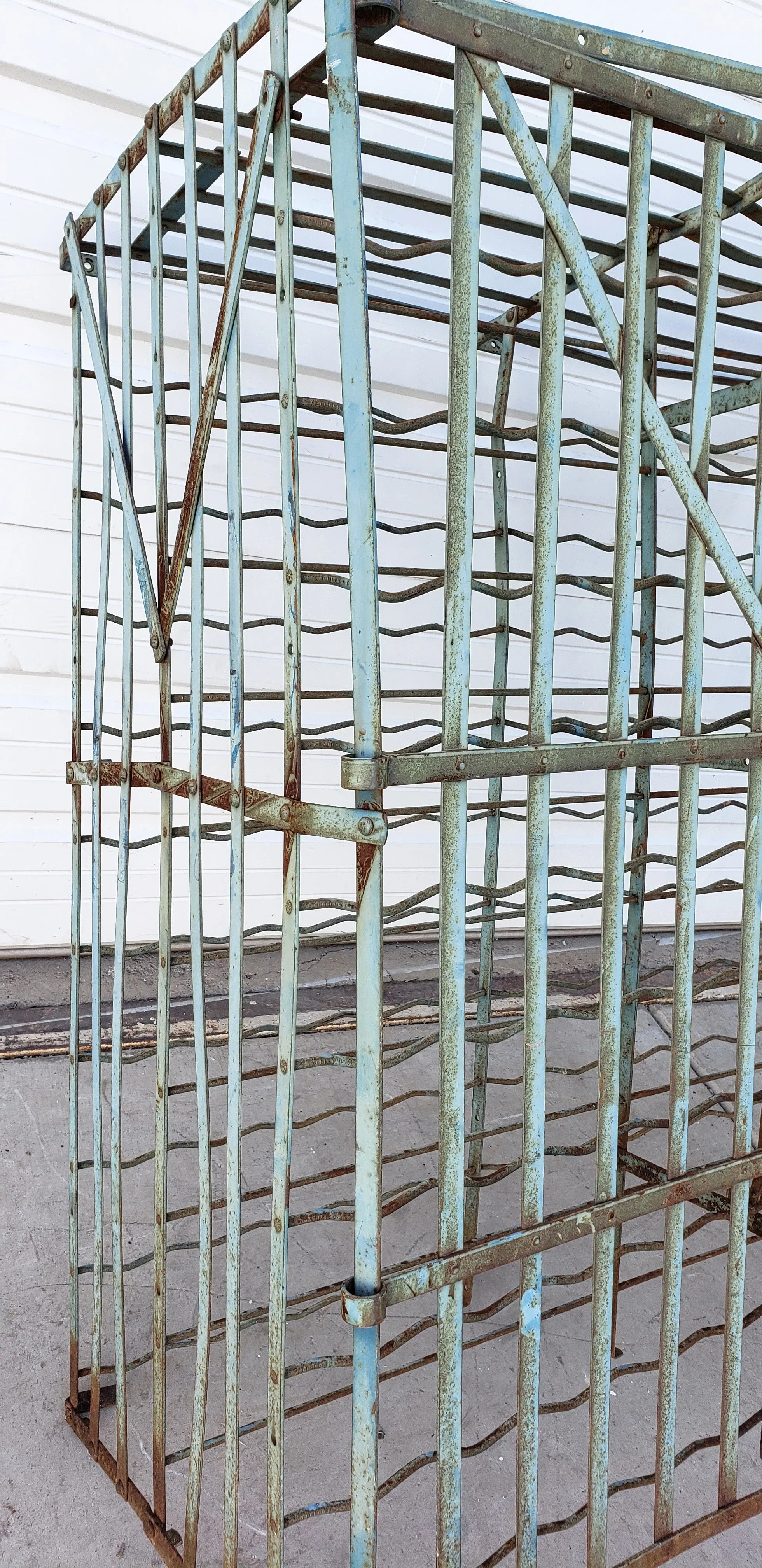 Rigidex French Zinc Wine Cage / Rack