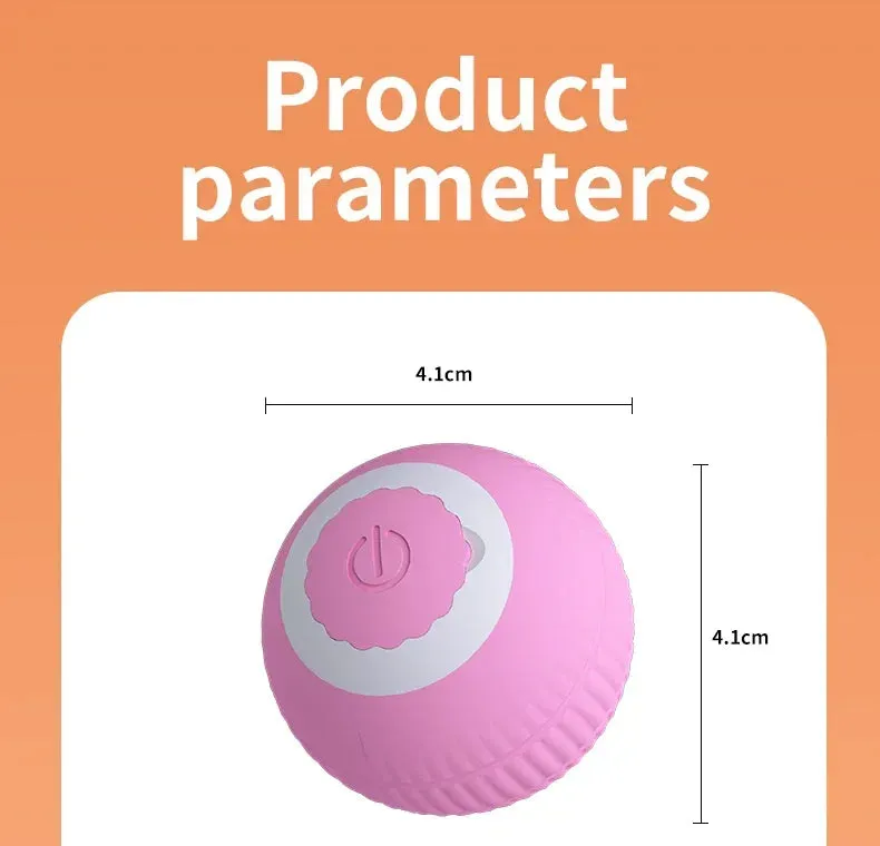 Smart Cat Toys Automatic Rolling Ball Fake Tail Rechargeable Electric Pet Interactive Toy Dog Cat Training Imitate Mouse Tail