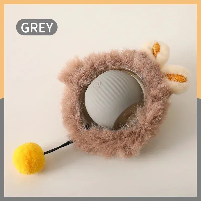 Smart Cat Toys Automatic Rolling Ball Fake Tail Rechargeable Electric Pet Interactive Toy Dog Cat Training Imitate Mouse Tail