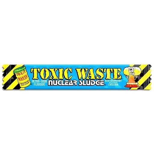 Toxic Waste Sour Blue Raspberry Chew Bars - 50 Count