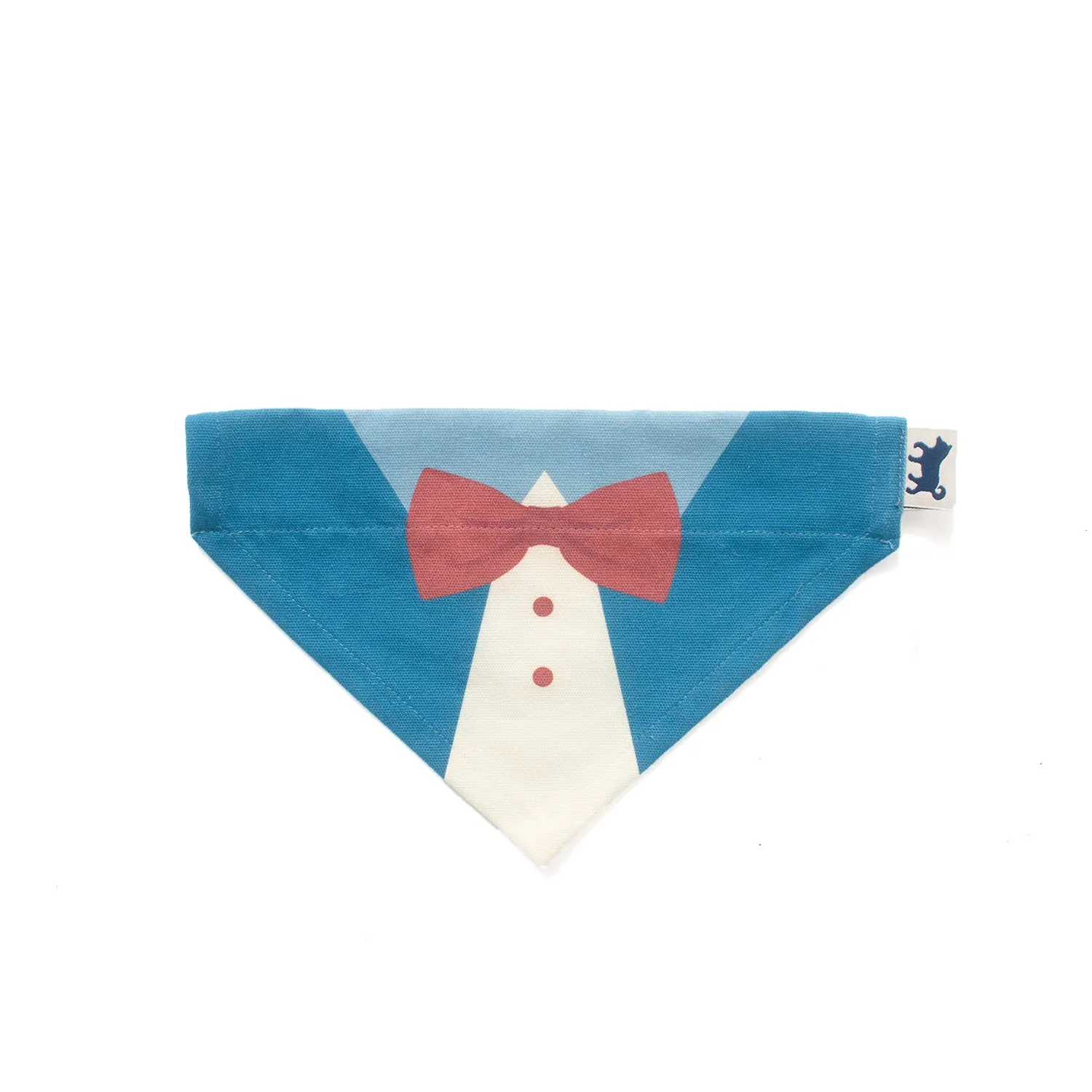 (YA451) Suit Pattern Pet Bandana